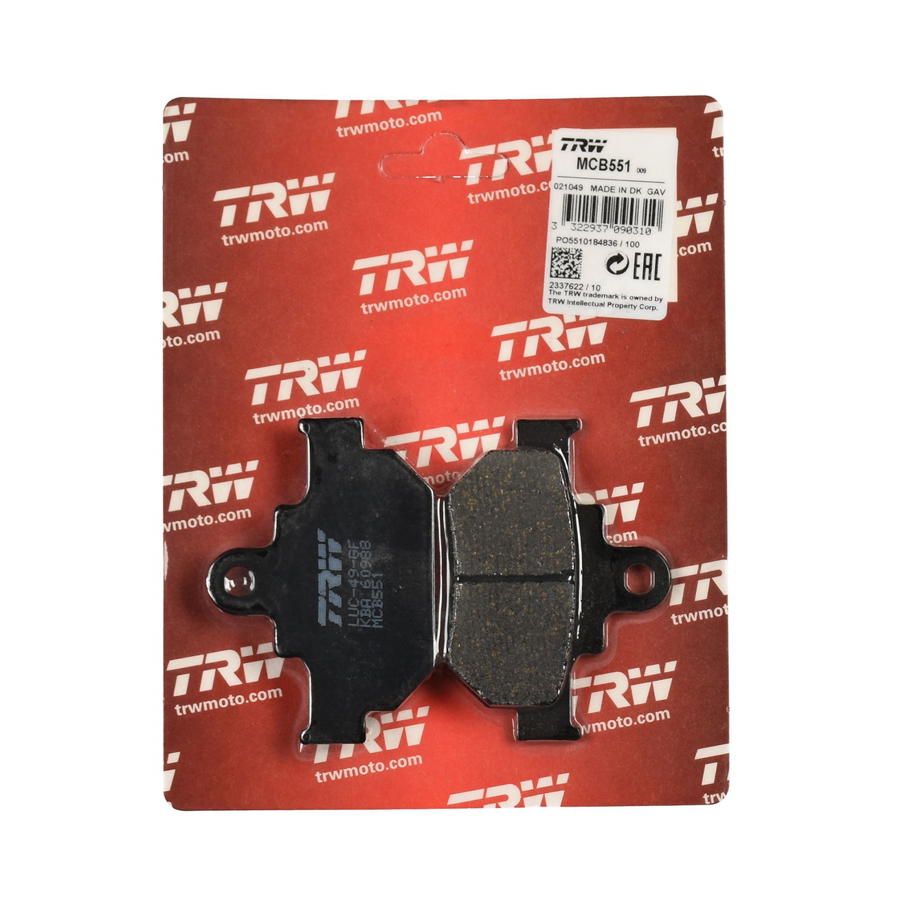 TRW Bremsbelag organisch MCB551