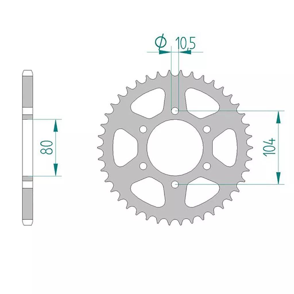 AFAM Kettensatz für Kawasaki ZXR 400 91-01 520 XMR3