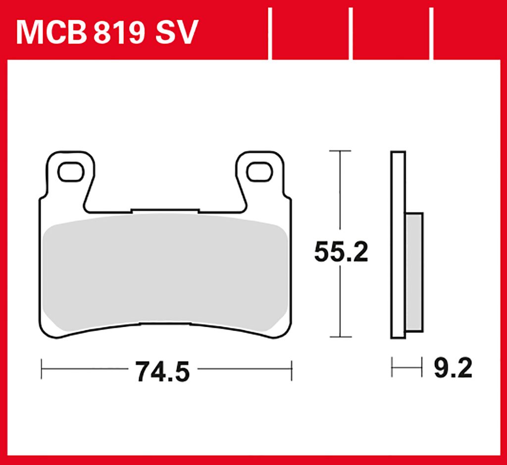 TRW Bremsbelag Performance Comfort MCB819PC