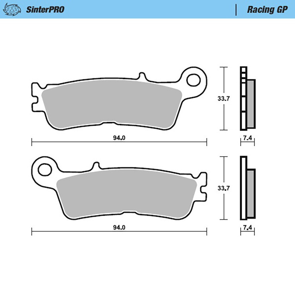 Moto-Master Bremsbelag SinterPRO Racing GP ohne ABE