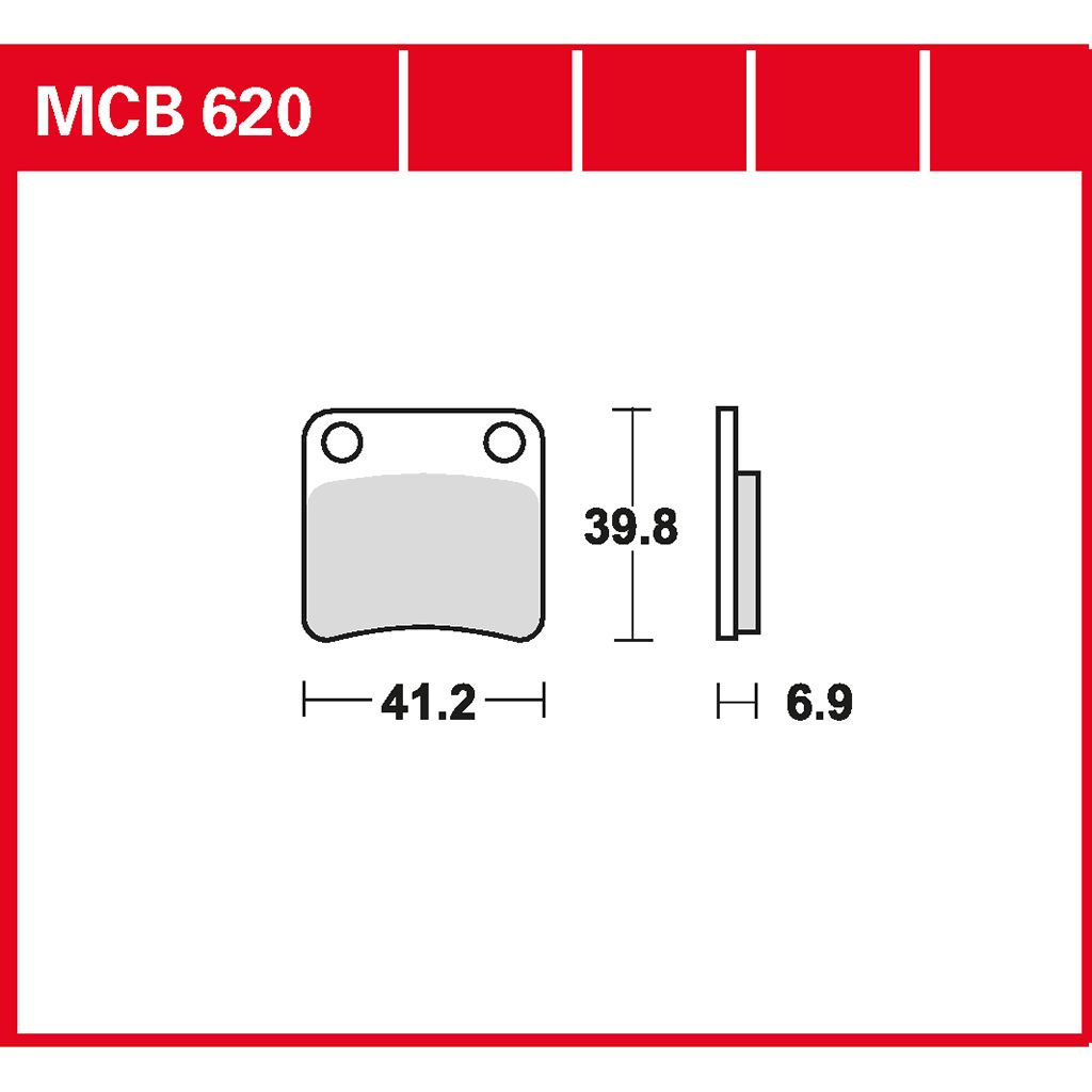 TRW Bremsbelag organisch MCB620