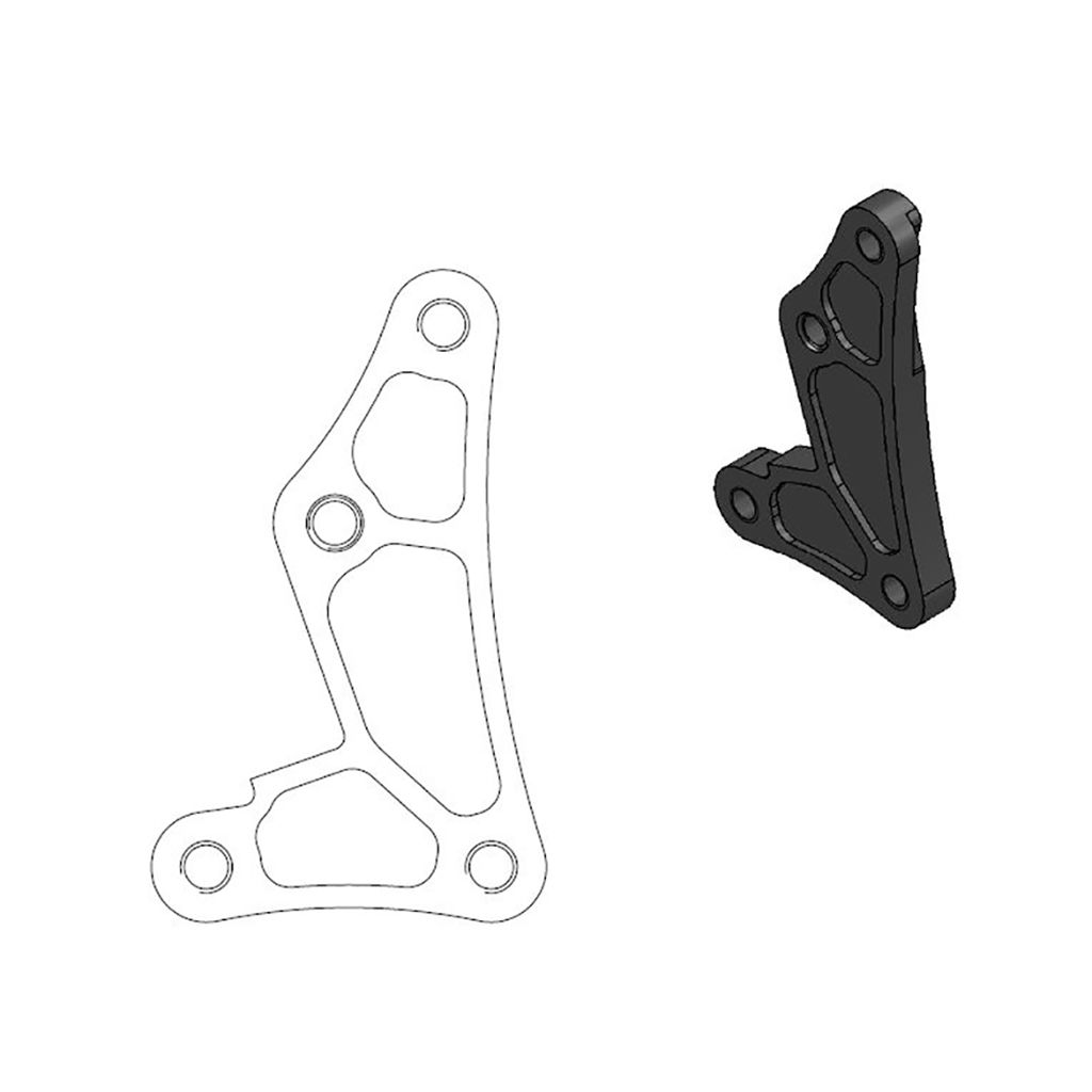 Moto-Master Bremssattel-Adapter Oversize MX 260 mm Ø