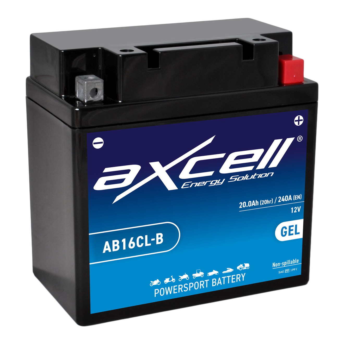 AXCELL Batterie 12V YB16CL-B GEL 51914