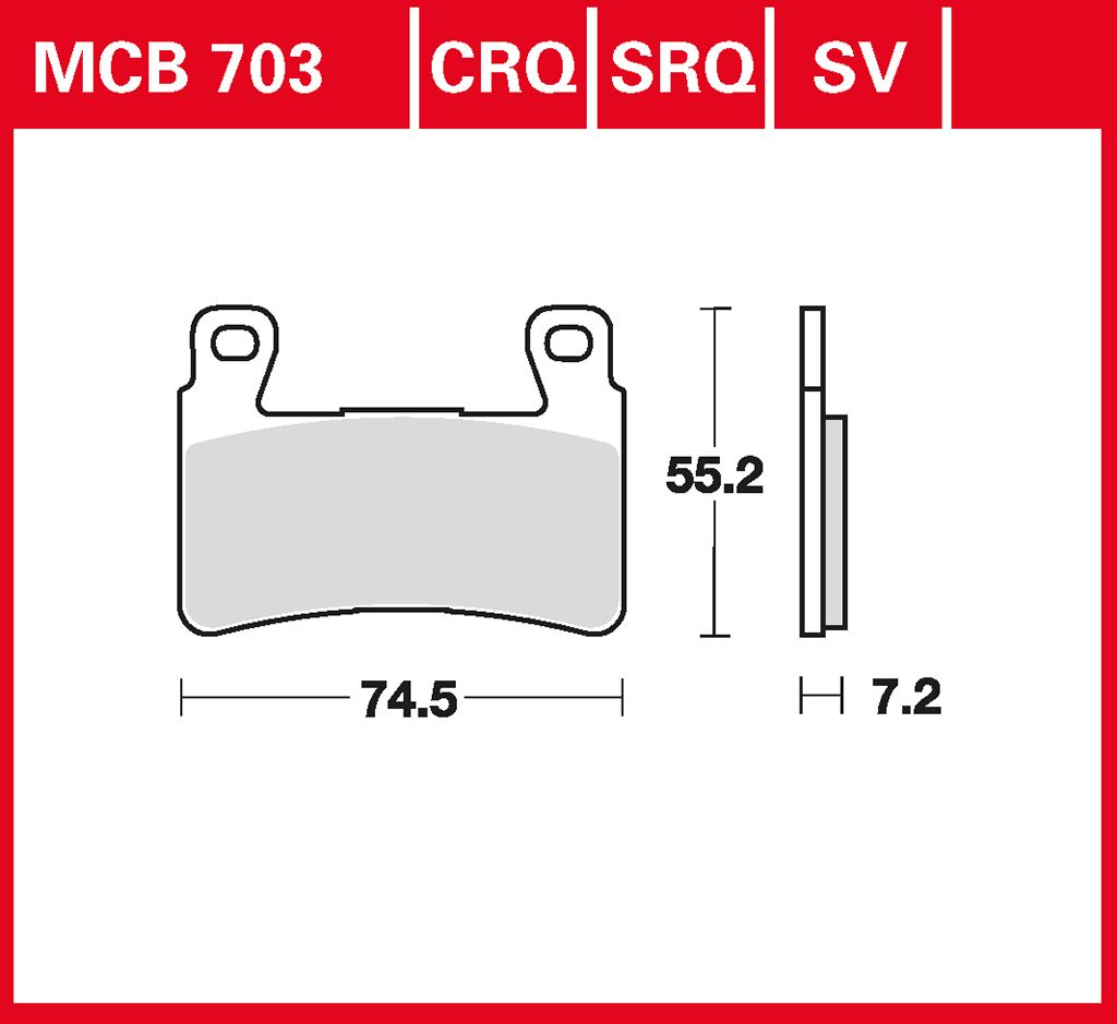 TRW Bremsbelag Sinter Street